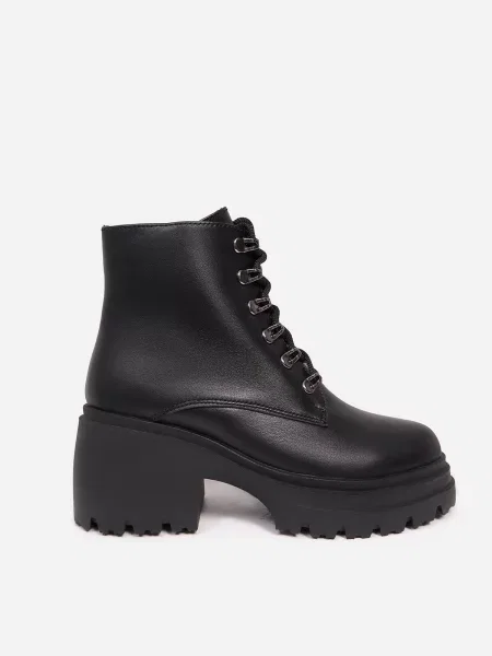 Шкіряні Ботильйони ISSA Plus чорний