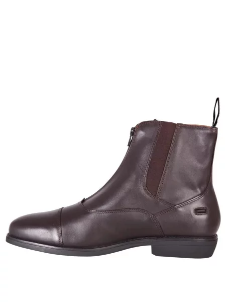 Skórzane buty jeździeckie z zamkiem błyskawicznym BR Equitation Jodhpur CL Noble brązowe