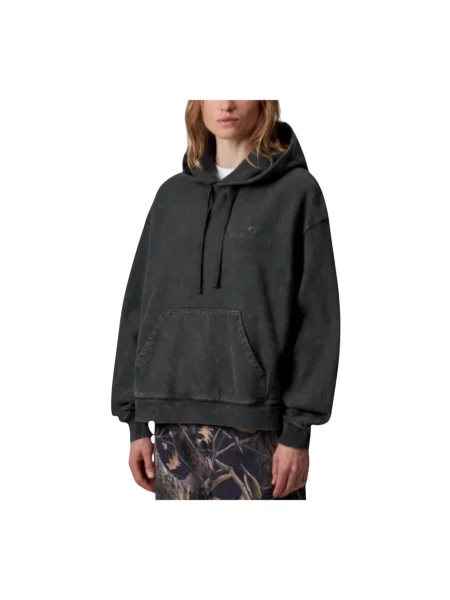 Bluza Carhartt WIP W Hooded Lambert Sweat Black Moon Wash M czarna