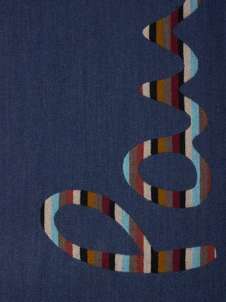 Fular Paul Smith de lână albastru