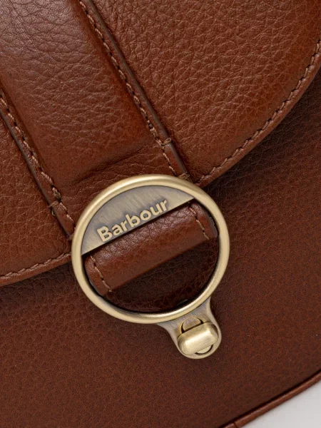 Geanta crossbody Barbour din piele maro