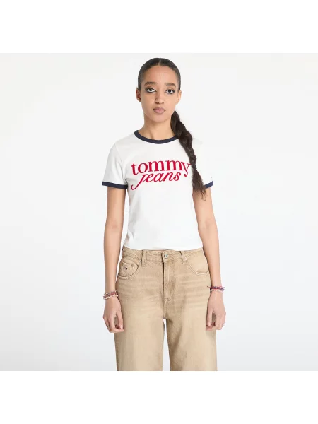 Majica Tommy Jeans bela