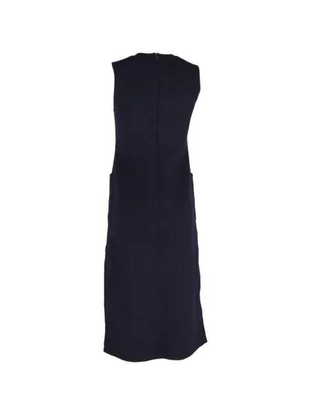 Rochie midi Max Mara cu crăpătură de costum albastru