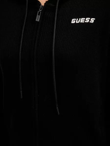 Однотонный свитер Guess с капюшоном черный
