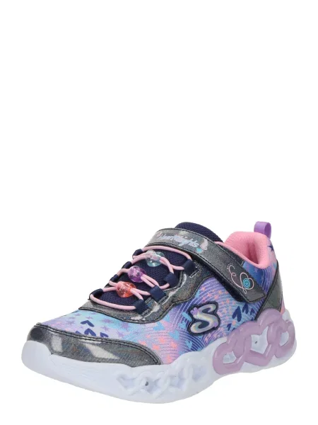 SKECHERS Superge Infinite Heart Lights mornarska / kraljevo modra / lila / roza vijolična