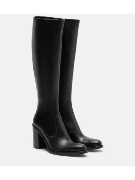 Cizme Chloé din piele negru