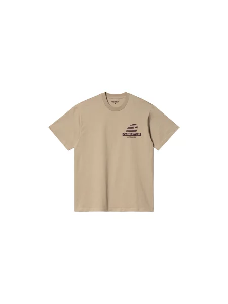 Carhartt WIP S/S Mechanic T-Shirt Wall Mężczyźni Koszulki Carhartt WIP Jasnobrązowy Size: L