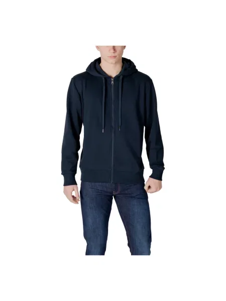 Sweter Colmar z kapturem niebieski