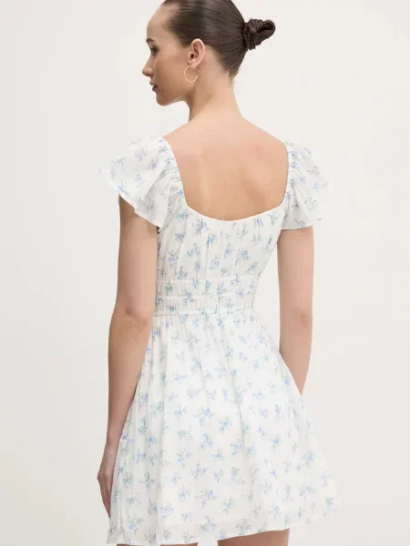 Šaty Hollister Co. mini bílá