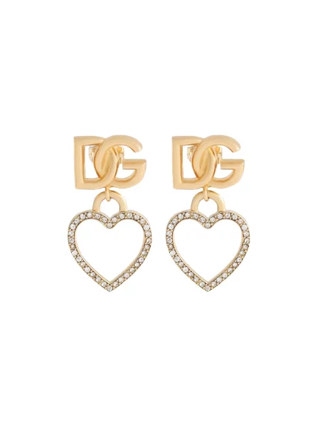 Kolczyki Dolce And Gabbana z logo żółte