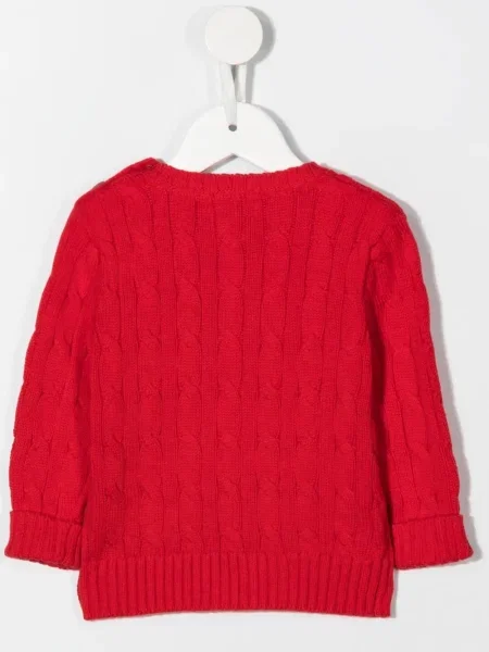 Sweter dziecięcy Polo Ralph Lauren czerwony