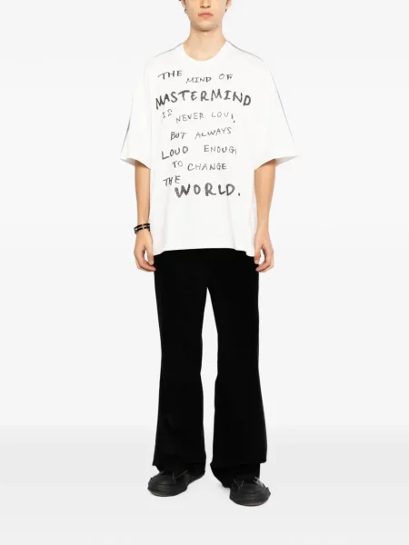 Tricou Mastermind World cu imagine alb
