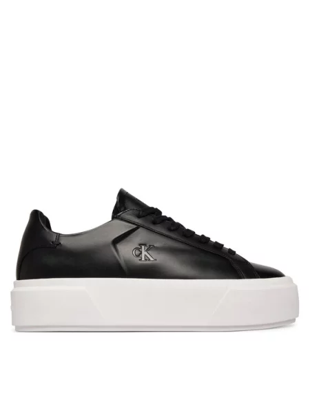 Calvin Klein Αθλητικά Flatform Lace Up Lth μαύρο