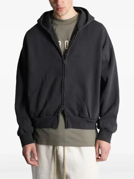 Hanorac cu glugă Fear Of God Essentials lung negru