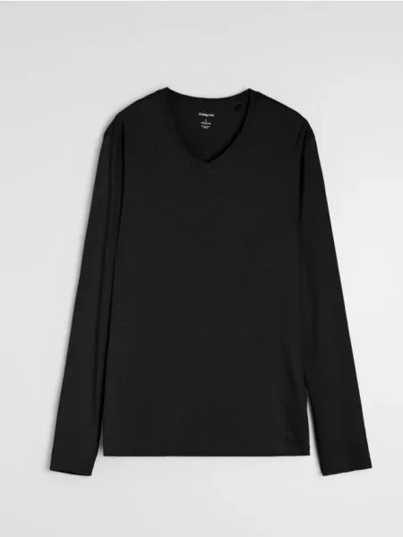 Sinsay koszulka basic czarny