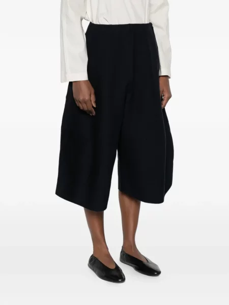 Spodnie Boboutic tweedowe o krotszym kroju niebieskie