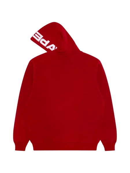 Hanorac cu glugă Aape By A Bathing Ape cu imagine roșu