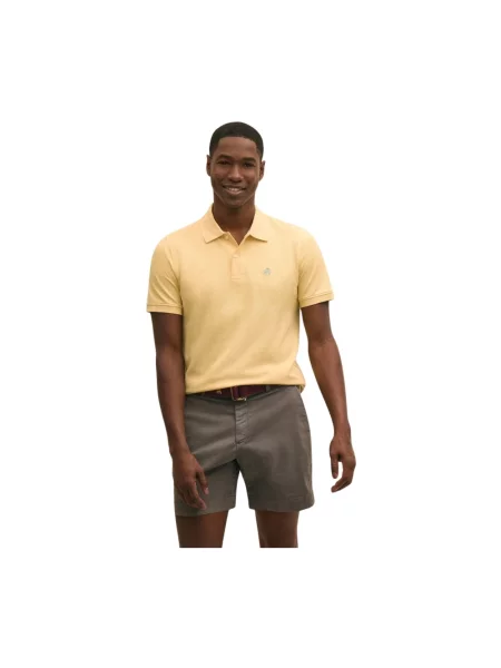 Koszulka polo Brooks Brothers polarowa żółta