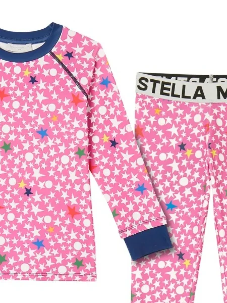 Dětské pyžamo Stella Mccartney růžové