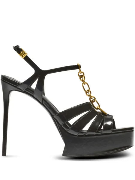 Sandale Balmain cu platformă negru