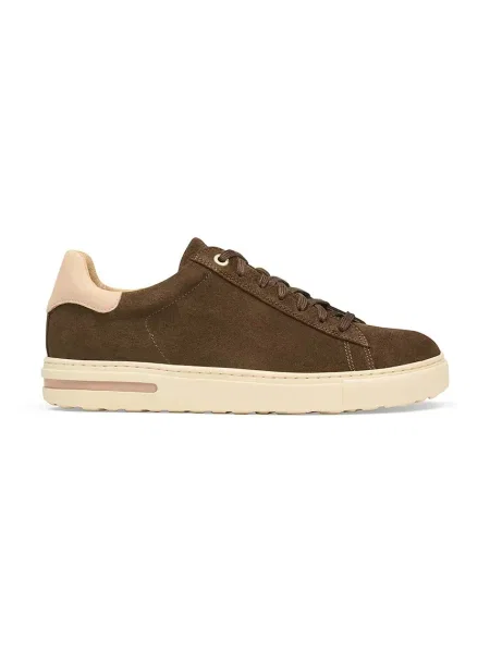 Birkenstock Bend Low Suede Leather sneakers din piele întoarsă maro