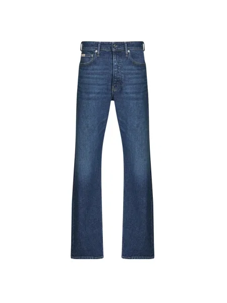 Džínsy s rovným strihom Calvin Klein Jeans modrá
