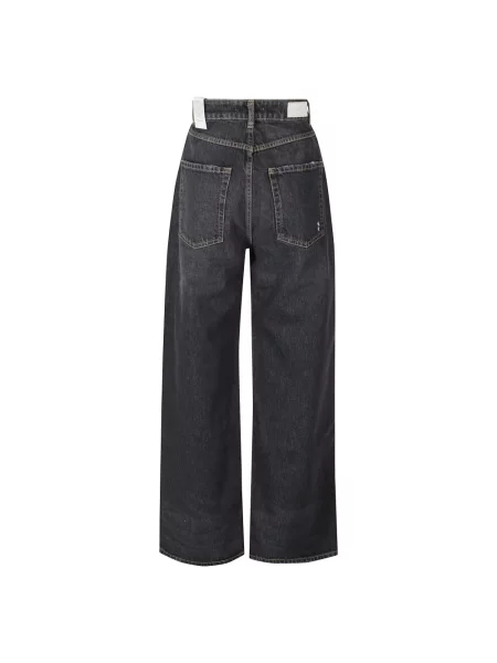 Szerokie jeansy Icon Denim czarne