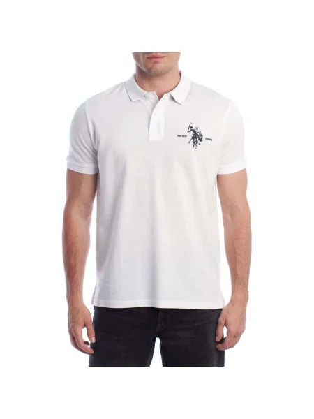 Tricou polo U.s. Polo Assn. alb