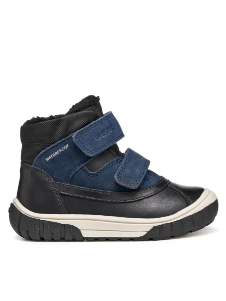 Geox Zimski škornji B Omar Wpf M Mornarsko modra črna