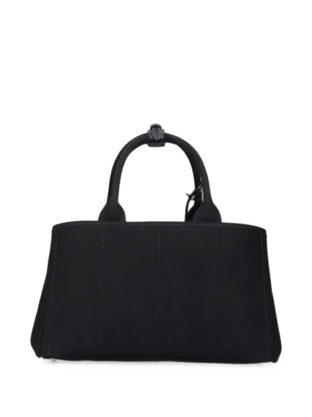Платно шопинг чанта Prada бродирана черно