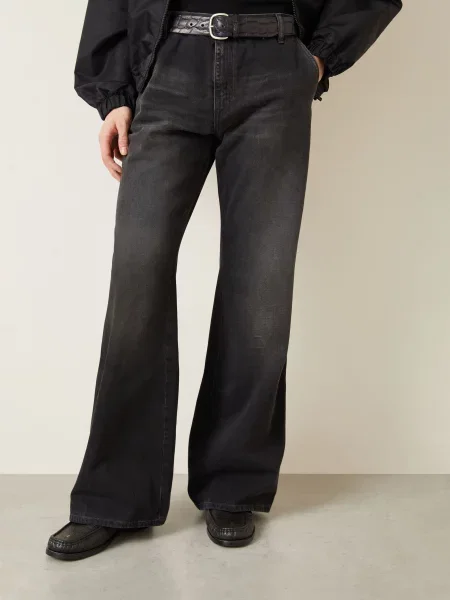 Amiri Dżinsy Bootcut Fit schwarz czarne