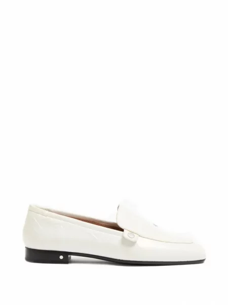Pantofi loafer Laurence Dacade din piele alb