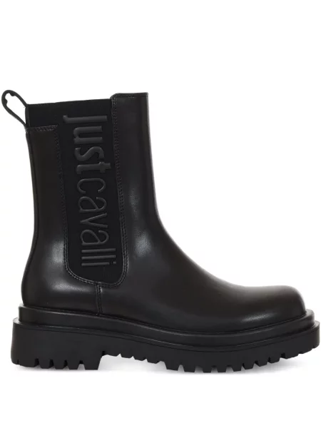 Botine Just Cavalli cu platformă negru