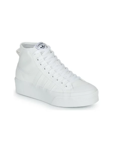 Tenisice s vezicama Adidas Originals s platformom bijela