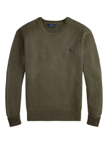 Μικρός κασκέτο Polo Ralph Lauren με χαμηλή μέση υφαίνω διαγωνίως πράσινο