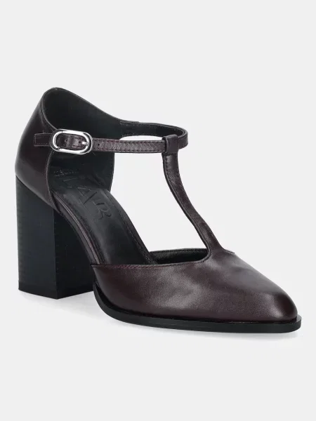 Кожаные туфли Answear.lab бордовые