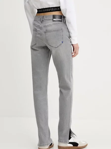 Džíny Karl Lagerfeld Jeans šedá