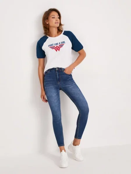 Скіні джинси DIVERSE Mlun бавовна/поліестер/еластан блакитний