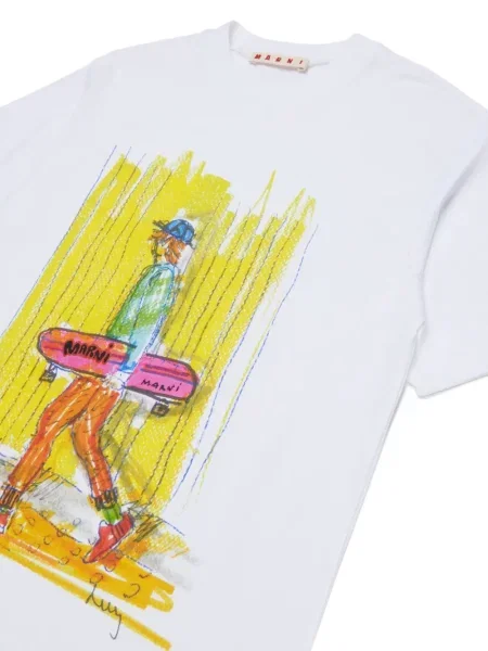 Tricou copii Marni alb