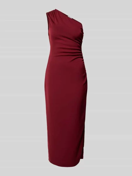 Sukienka koktajlowa na jedno ramię Jake*s Cocktail bordowa