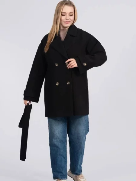 Пальто UVENTUM кашемір чорний