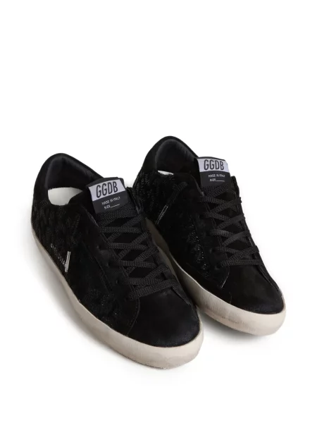 Маратонки Golden Goose с кристали черно