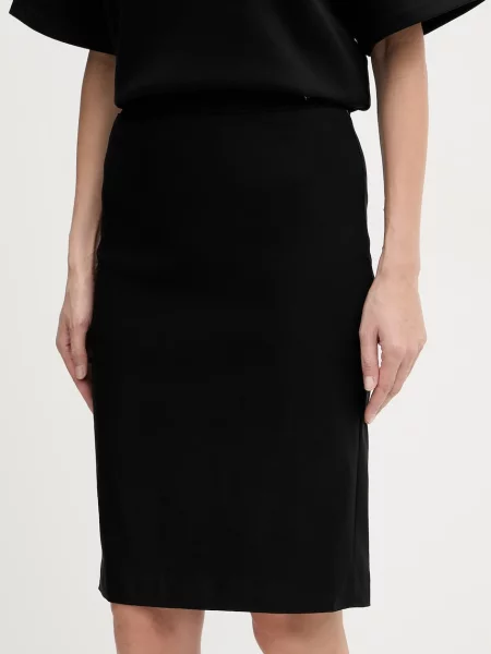 Guess spódnica CRETA midi ołówkowa czarny