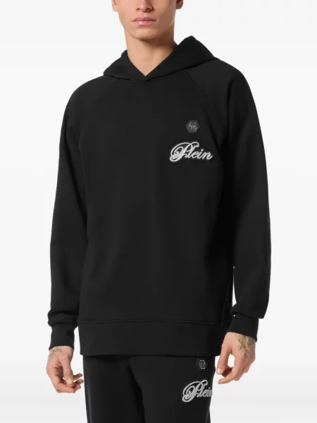 Hanorac cu glugă Philipp Plein negru