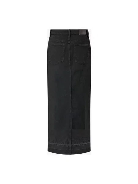 Maksi spódnica jeansowa Pinko czarna
