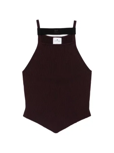 Top Courreges cu autograf violet