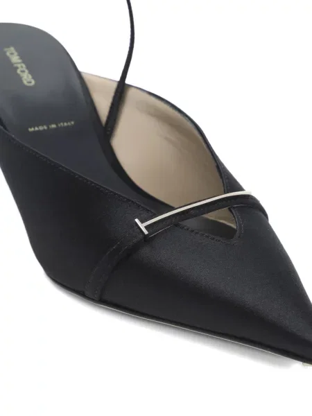 Papuci tip mules Tom Ford negru