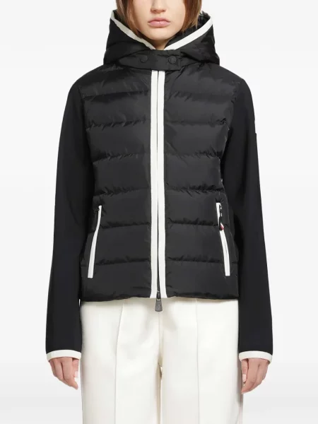 Geacă Moncler Grenoble cu glugă negru