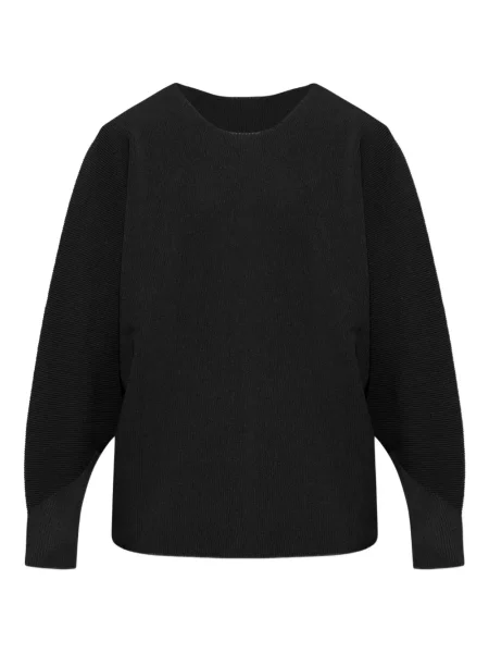 Žebrovaný svetr Homme Plissé Issey Miyake černý