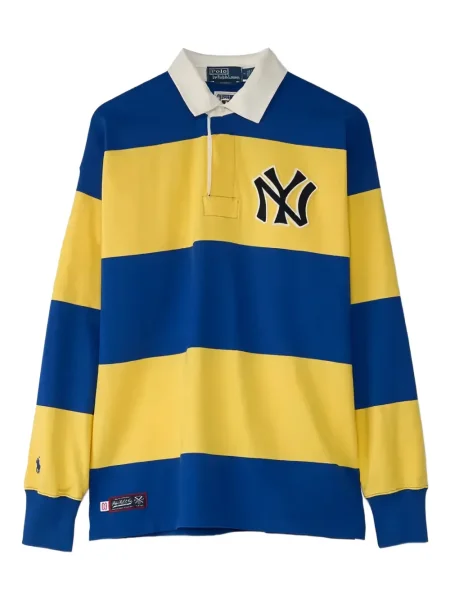 Поло тениска Polo Ralph Lauren с автограф синьо